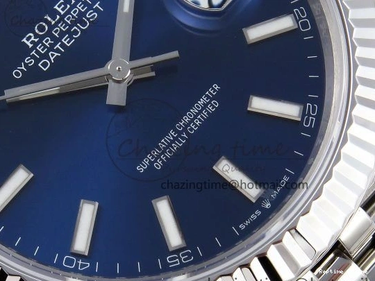 0105 Elegant DateJust 41 126334 904L SS VSF 1:1 Best Edition Blue Dial on Jubilee Bracelet VS 1327